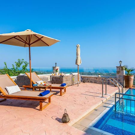 New Villa Kantifes 4 Families Or Couples With Private Pool & Bbq Kirianna ภายนอก รูปภาพ