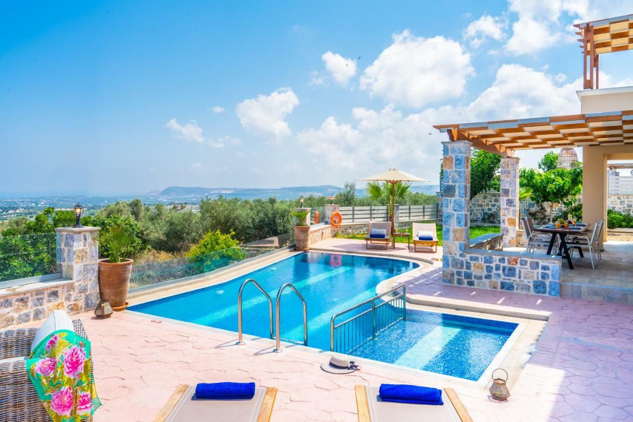New Villa Kantifes 4 Families Or Couples With Private Pool & Bbq Kirianna ภายนอก รูปภาพ