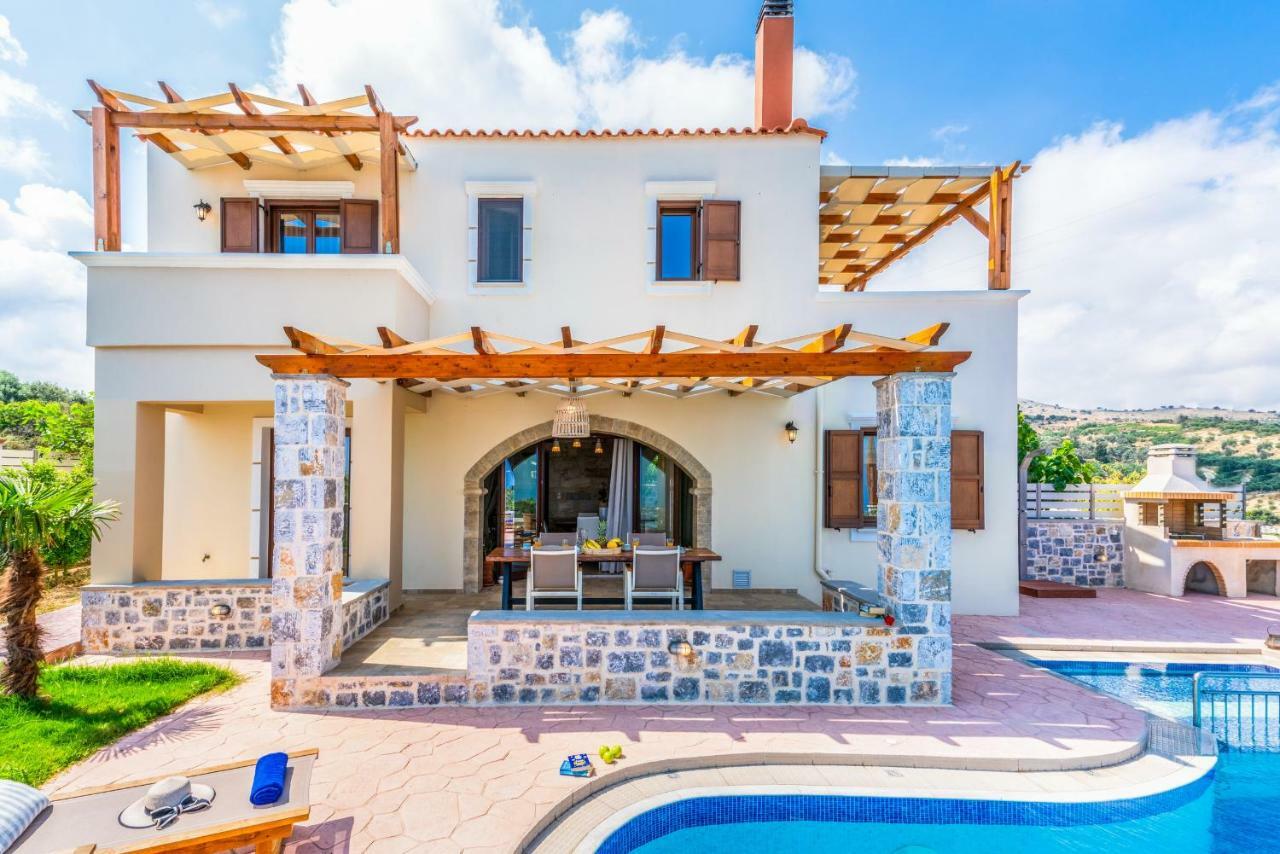 New Villa Kantifes 4 Families Or Couples With Private Pool & Bbq Kirianna ภายนอก รูปภาพ
