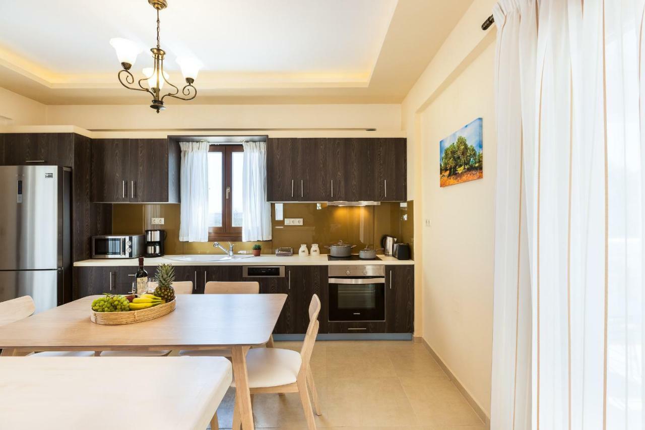 New Villa Kantifes 4 Families Or Couples With Private Pool & Bbq Kirianna ภายนอก รูปภาพ