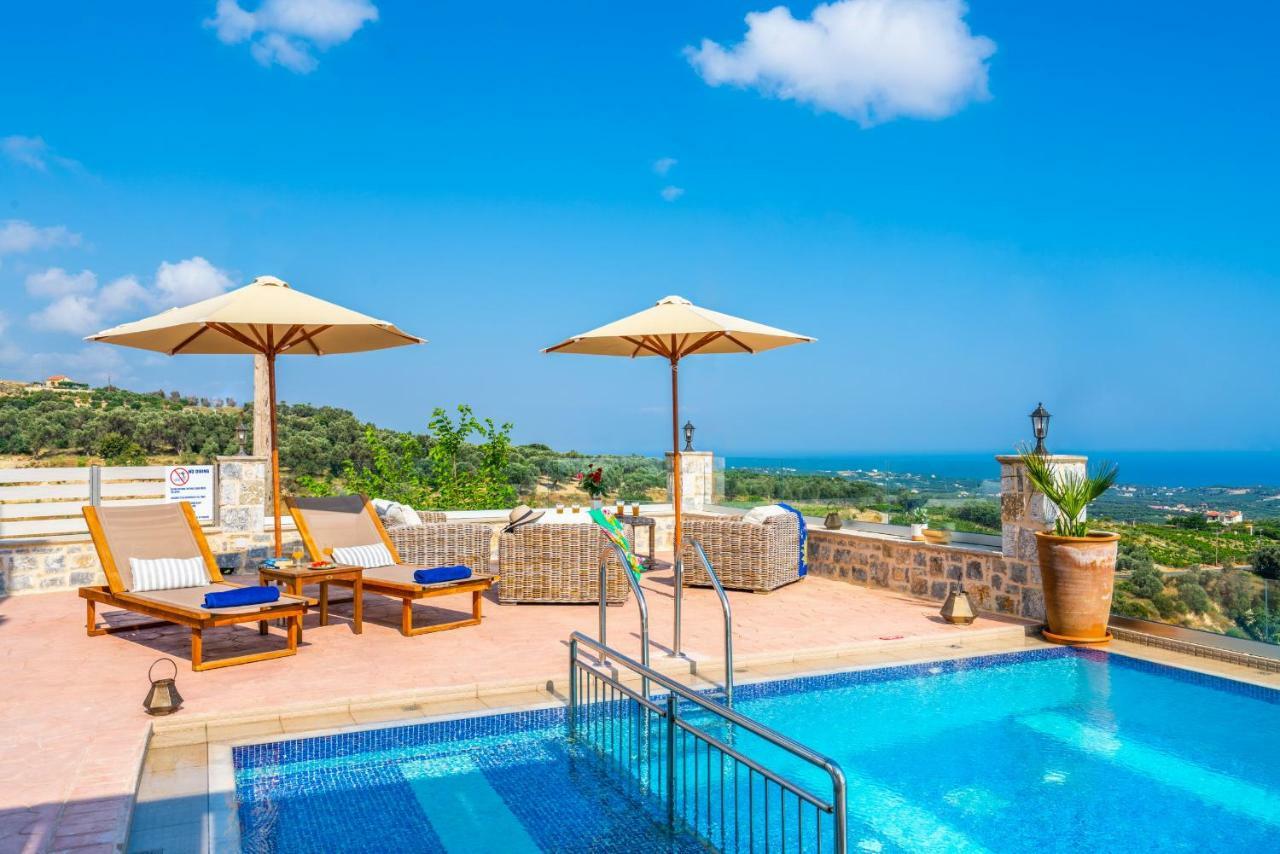 New Villa Kantifes 4 Families Or Couples With Private Pool & Bbq Kirianna ภายนอก รูปภาพ