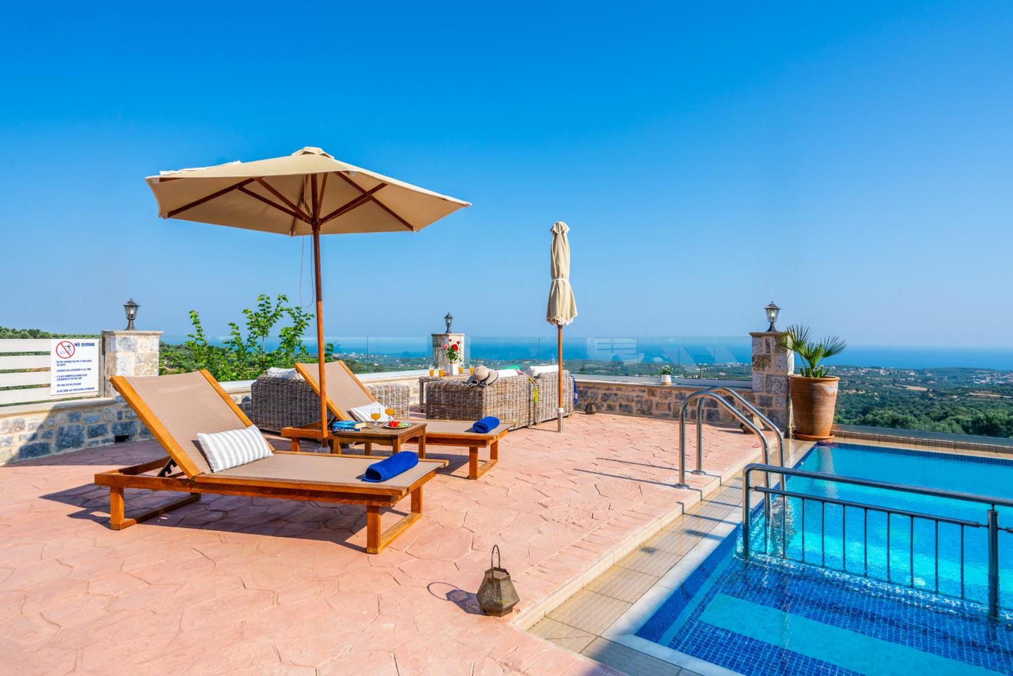 New Villa Kantifes 4 Families Or Couples With Private Pool & Bbq Kirianna ภายนอก รูปภาพ