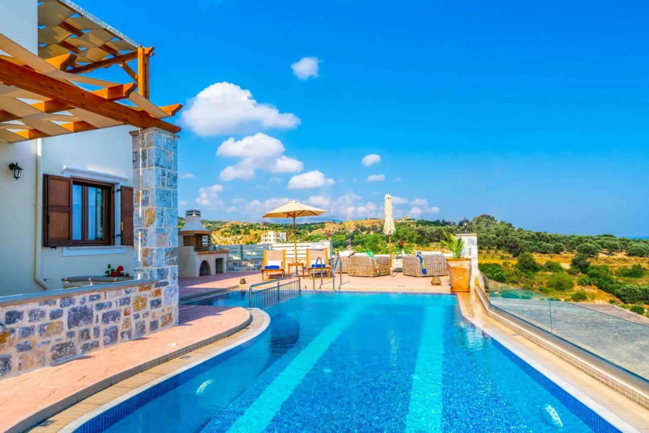 New Villa Kantifes 4 Families Or Couples With Private Pool & Bbq Kirianna ภายนอก รูปภาพ