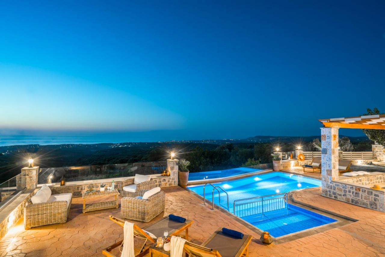 New Villa Kantifes 4 Families Or Couples With Private Pool & Bbq Kirianna ภายนอก รูปภาพ