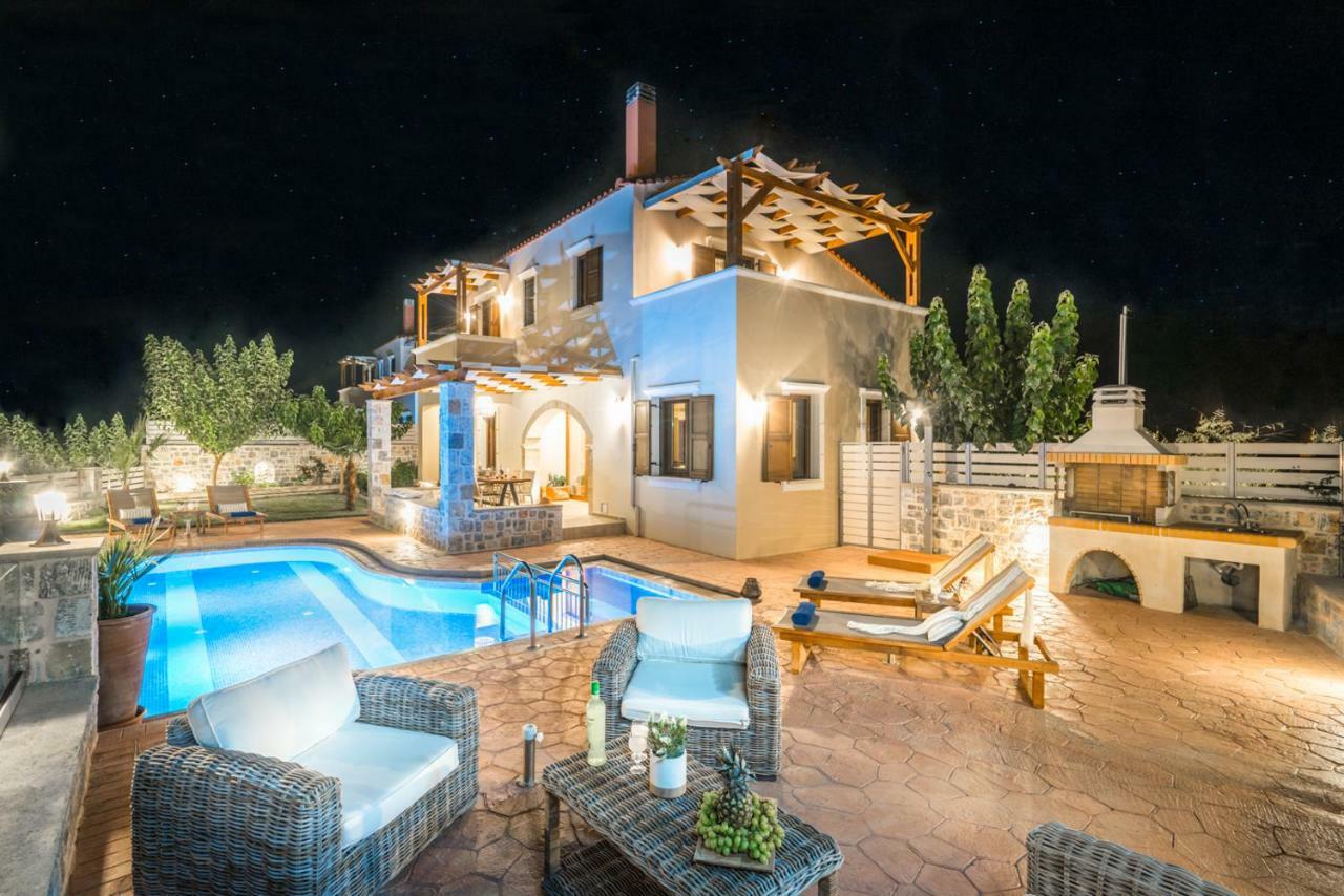New Villa Kantifes 4 Families Or Couples With Private Pool & Bbq Kirianna ภายนอก รูปภาพ